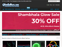 Tablet Screenshot of glowculture.com